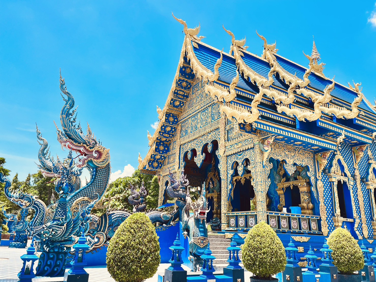 왓 롱 수아 텐 + 이주 카페 + 왓 후아이 플라 캉